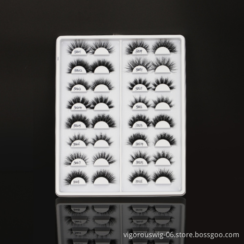 3D 5D Mink Wholesale 100% Real Mink Fur Mink Eyelashes Vendor 25 mm False Lashes With Customized Packaging